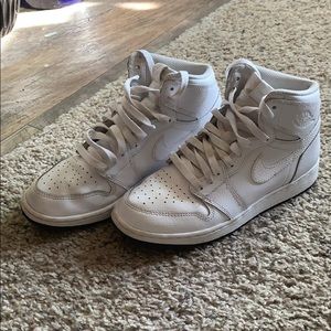 Nike Jordan 1s- All white